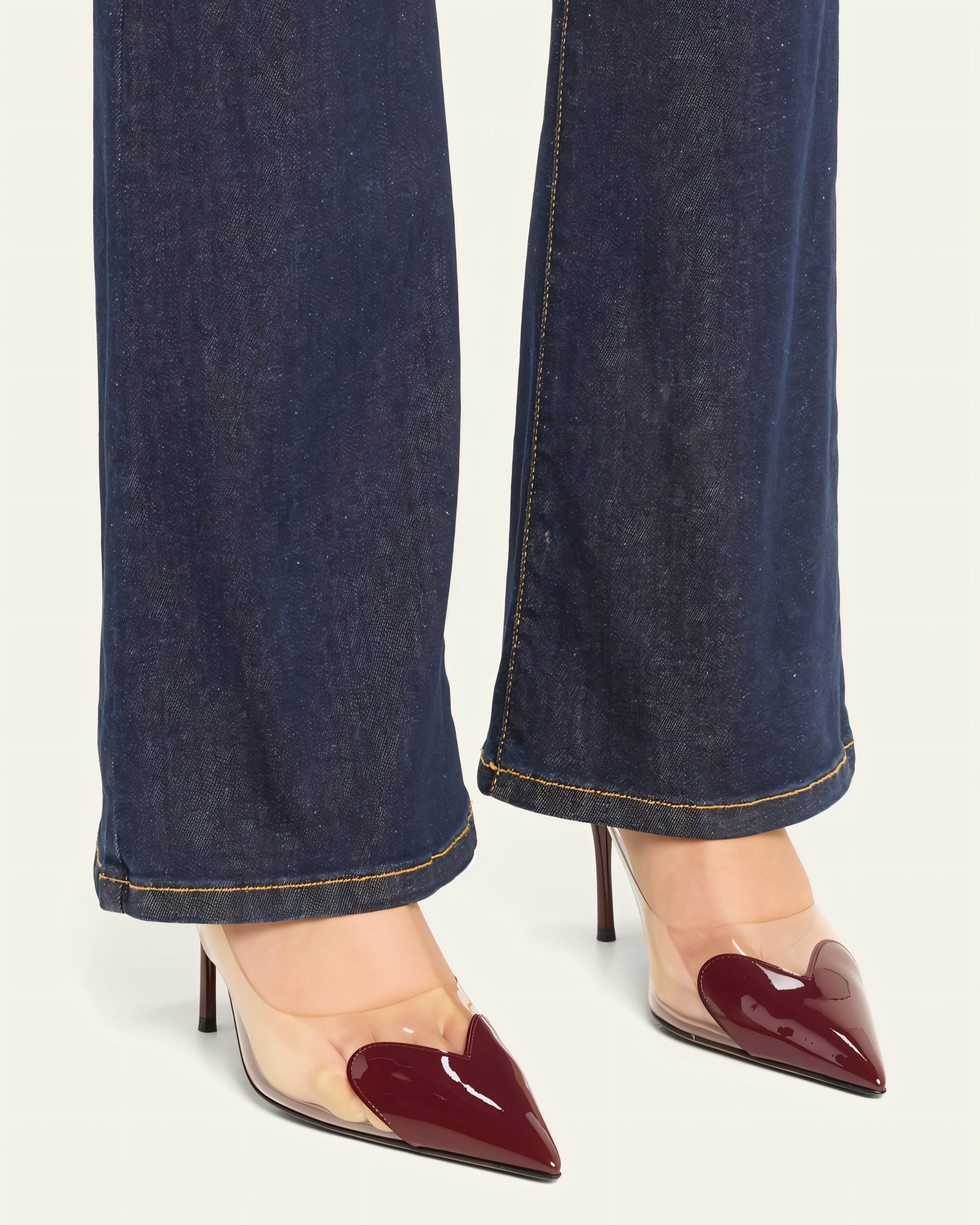 IRENE Clear Heart Detail Heels-Meeba &amp; Mae