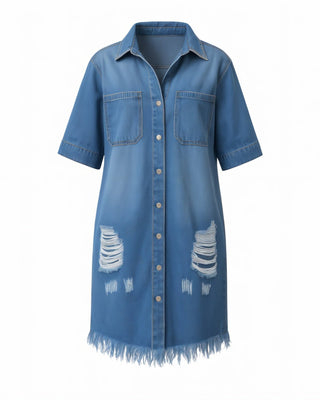 PAULA Denim Dress-Meeba &amp; Mae