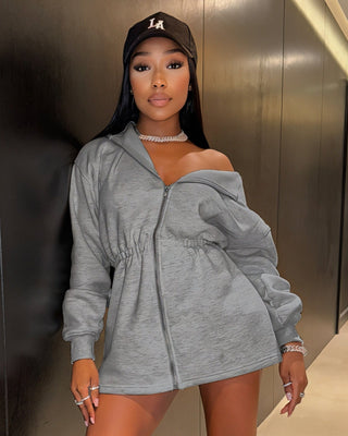 DAFNE Hooded Jumper Dress-Meeba &amp; Mae