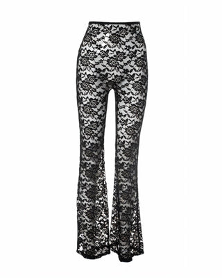 NIRANA Lace Sleeveless Top & Flared Pants Set-Meeba &amp; Mae