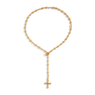 ALIUS Cross Clustered Necklace-Meeba &amp; Mae