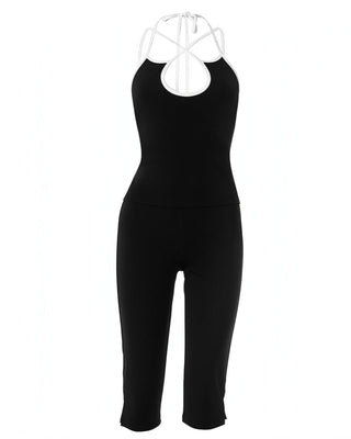 VAELA Crisscross Top & Capri Pants Set-Meeba &amp; Mae