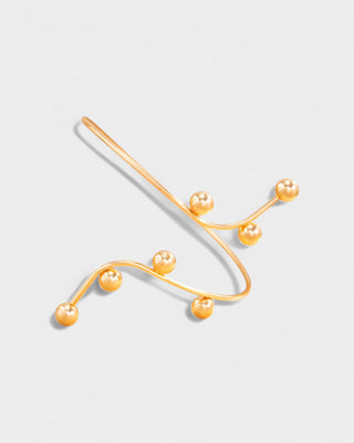 ANAYLA Metal Ball Accent Arm Cuff Bracelet