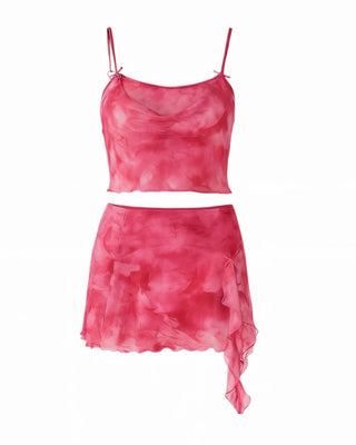 DELILAH Camisole Top & Ruffle Mini Skirt Set-Meeba &amp; Mae