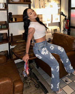 MILANI Flower Print Pants-Meeba &amp; Mae