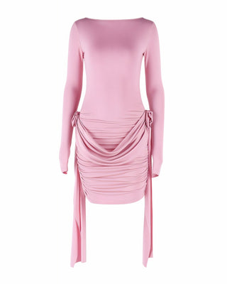 LORELEI 3D Flower Draped Mini Dress-Meeba &amp; Mae