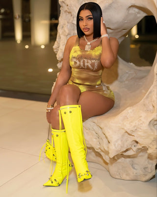 REYA Diamond Design Top and Shorts Set-Meeba &amp; Mae