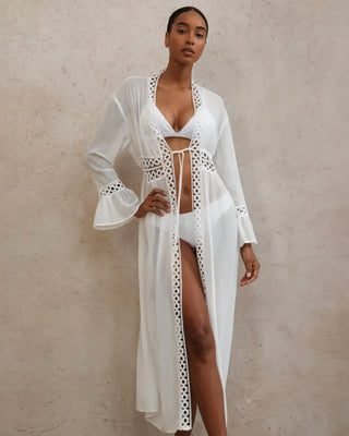 MARCELLA Lace-Trim Kimono Cover-Up-Meeba &amp; Mae