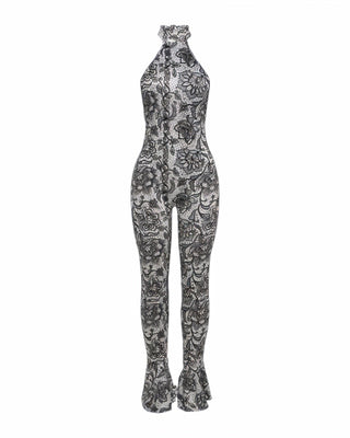 TALA Floral Backless Jumpsuit