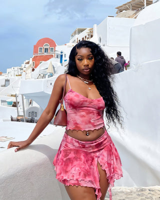 DELILAH Camisole Top & Ruffle Mini Skirt Set-Meeba &amp; Mae