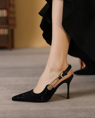 LILIAN Rhinestone Emellished Heels-Meeba &amp; Mae