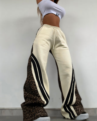 KIRA - LEOPARD TRACK PANTS