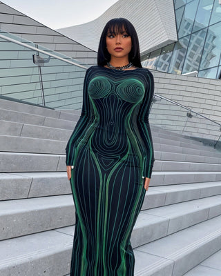 CARLA Backless Slim Round Neck Maxi Dress-Meeba &amp; Mae