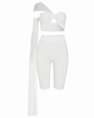 MILLA Sheer Sleeve Twist Set-Meeba &amp; Mae