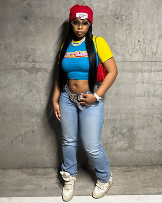 LUANNE Retro Crop Top-Meeba &amp; Mae