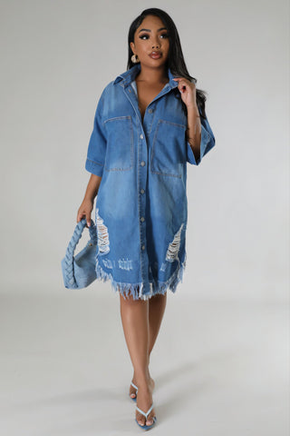 PAULA Denim Dress-Meeba &amp; Mae