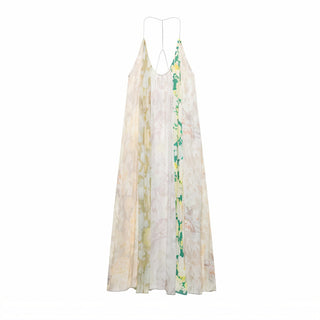 CONNIE Floral Print Halter Maxi Dress-Meeba &amp; Mae