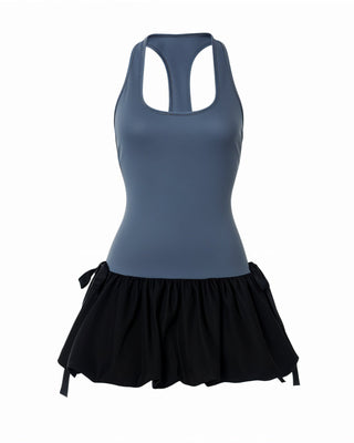 MAURELLE Tank Top Bubble Hem Mini Dress-Meeba &amp; Mae