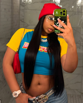 LUANNE Retro Crop Top-Meeba &amp; Mae