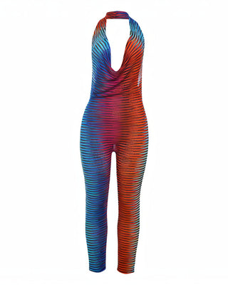 JOYCE Cowl Halter Jumpsuit-Meeba &amp; Mae