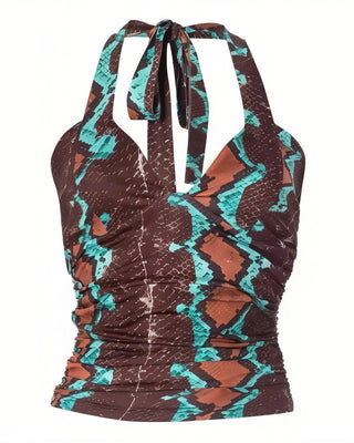 ALIZA Halter Neck Backless Top-Meeba &amp; Mae