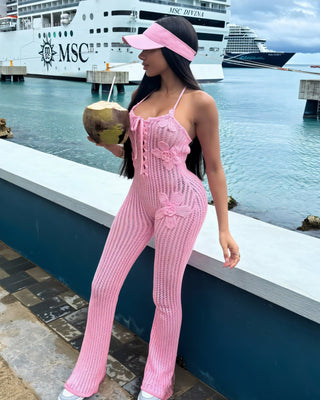 ARABELLA Crochet Jumpsuit-Meeba &amp; Mae