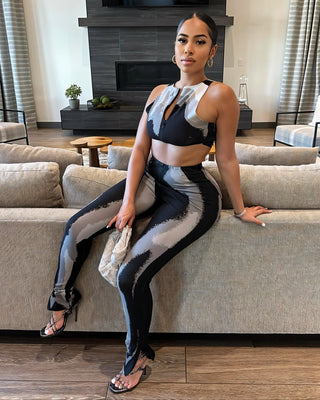 ELODIE Zip Up Top & Flared Leggings Set-Meeba &amp; Mae