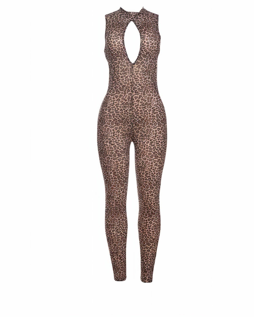 DIONNE High Neck Leopard Jumpsuit-Meeba &amp; Mae
