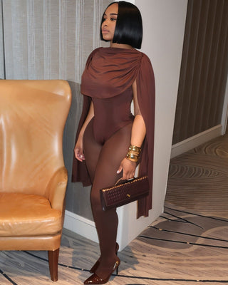 RELANI Draped Illusion Jumpsuit-Meeba &amp; Mae