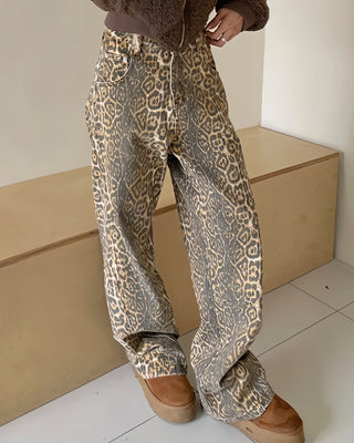 TEAGAN Leopard Print Pants