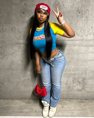 LUANNE Retro Crop Top-Meeba &amp; Mae