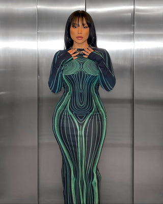 CARLA Backless Slim Round Neck Maxi Dress-Meeba &amp; Mae