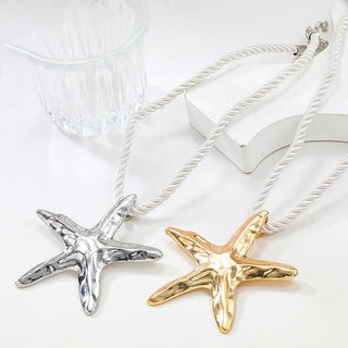 Starfish Rope Necklace-Meeba &amp; Mae